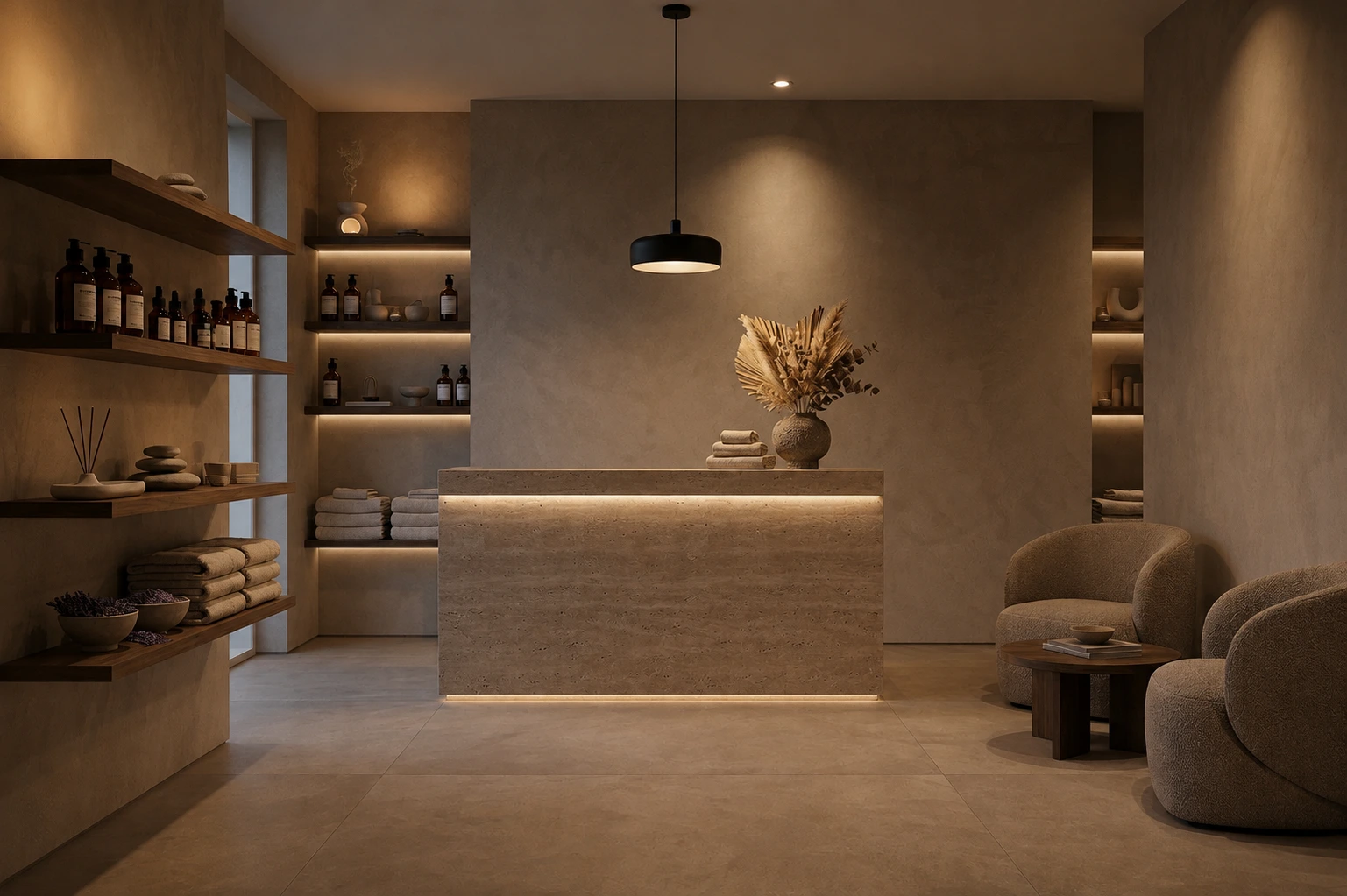 Reception and lounge