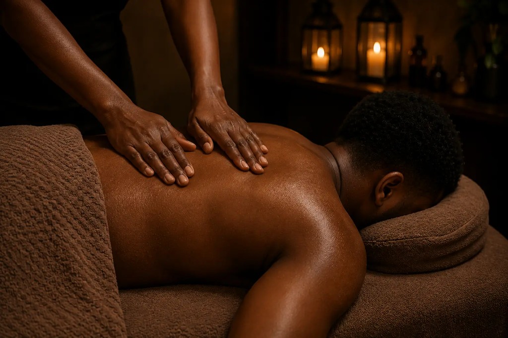 Massage treatment at Gena Beautique Bar